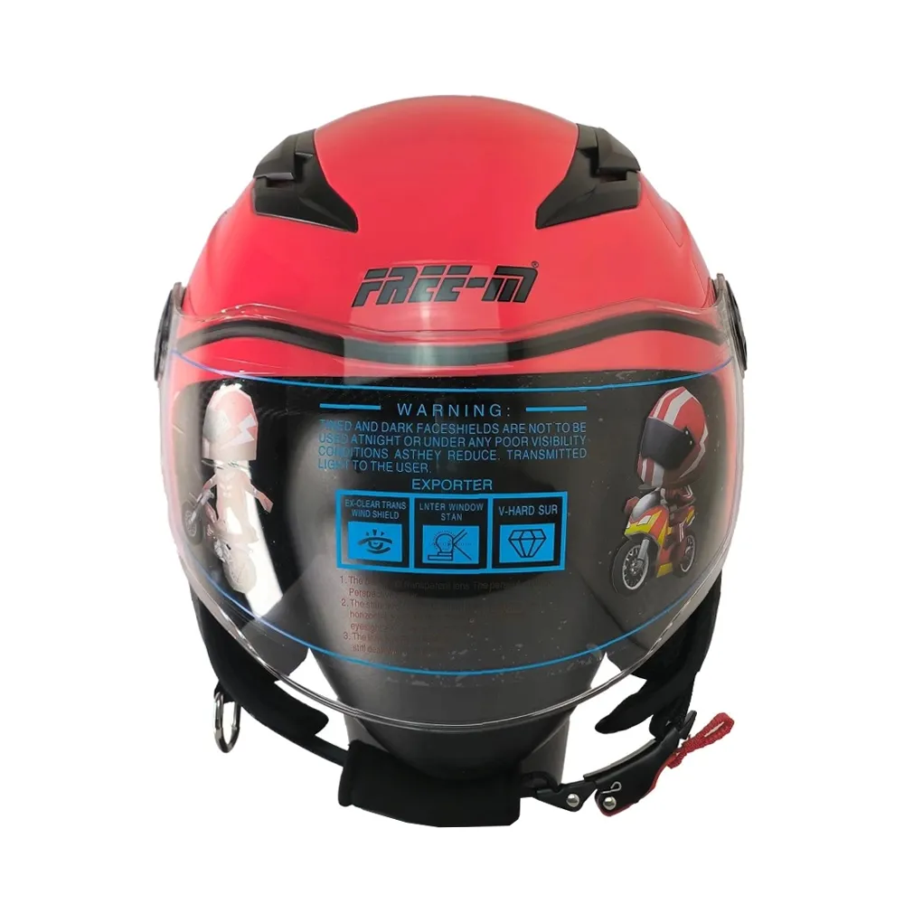 FREE-M FR215 KOYU PEMBE YARIM ÇOCUK KASKI